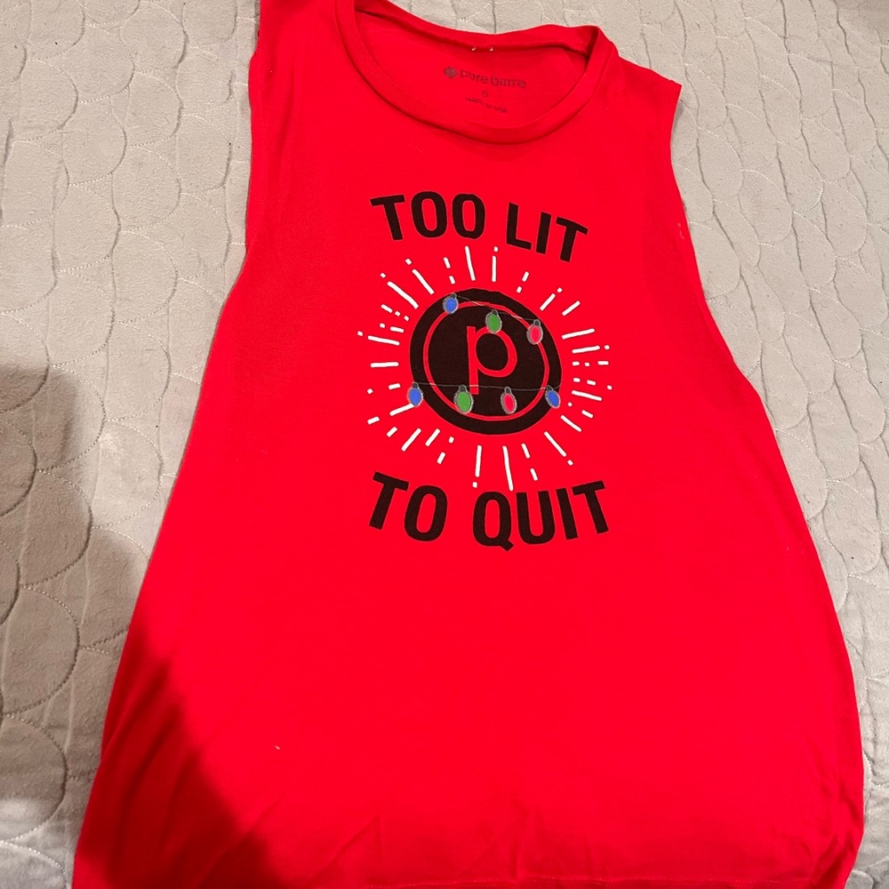 Pure Barre Christmas Tank